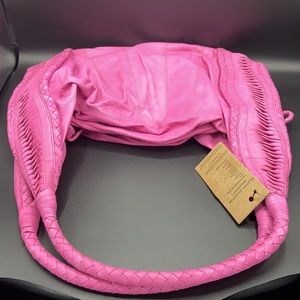 CLEVER CARRIAGE ST TROPEZ LEATHER HOBO